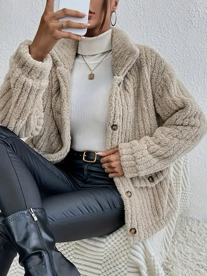 Angela Cardigan | Kvinders Fleeceforet Knap-Op Cardigan