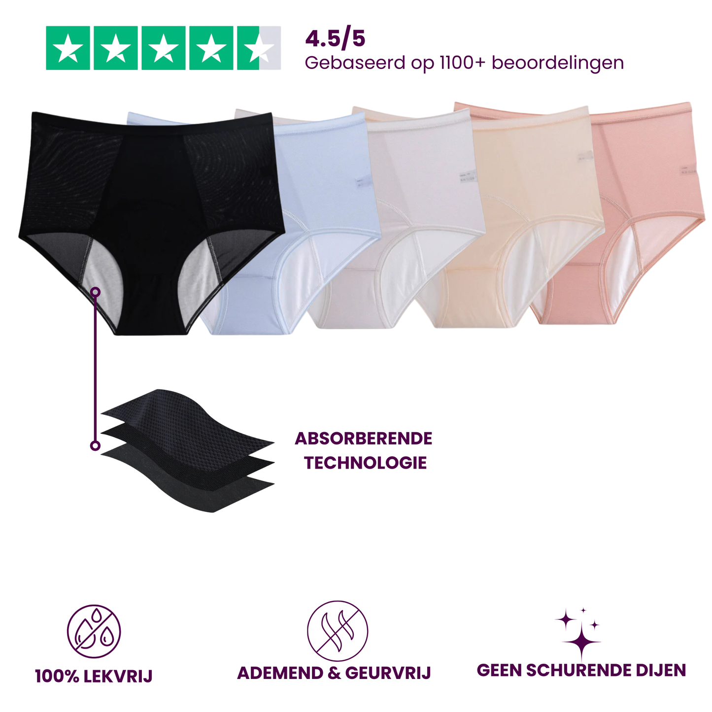 VitalDry® | Leakproof Underwear (5-pack) -