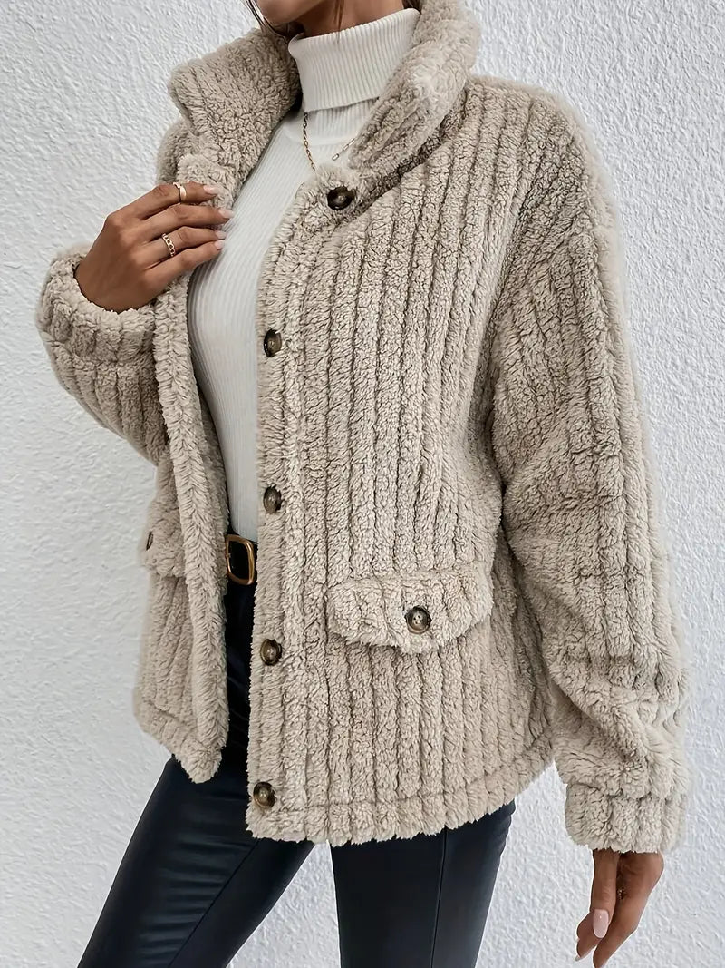 Angela Cardigan | Kvinders Fleeceforet Knap-Op Cardigan