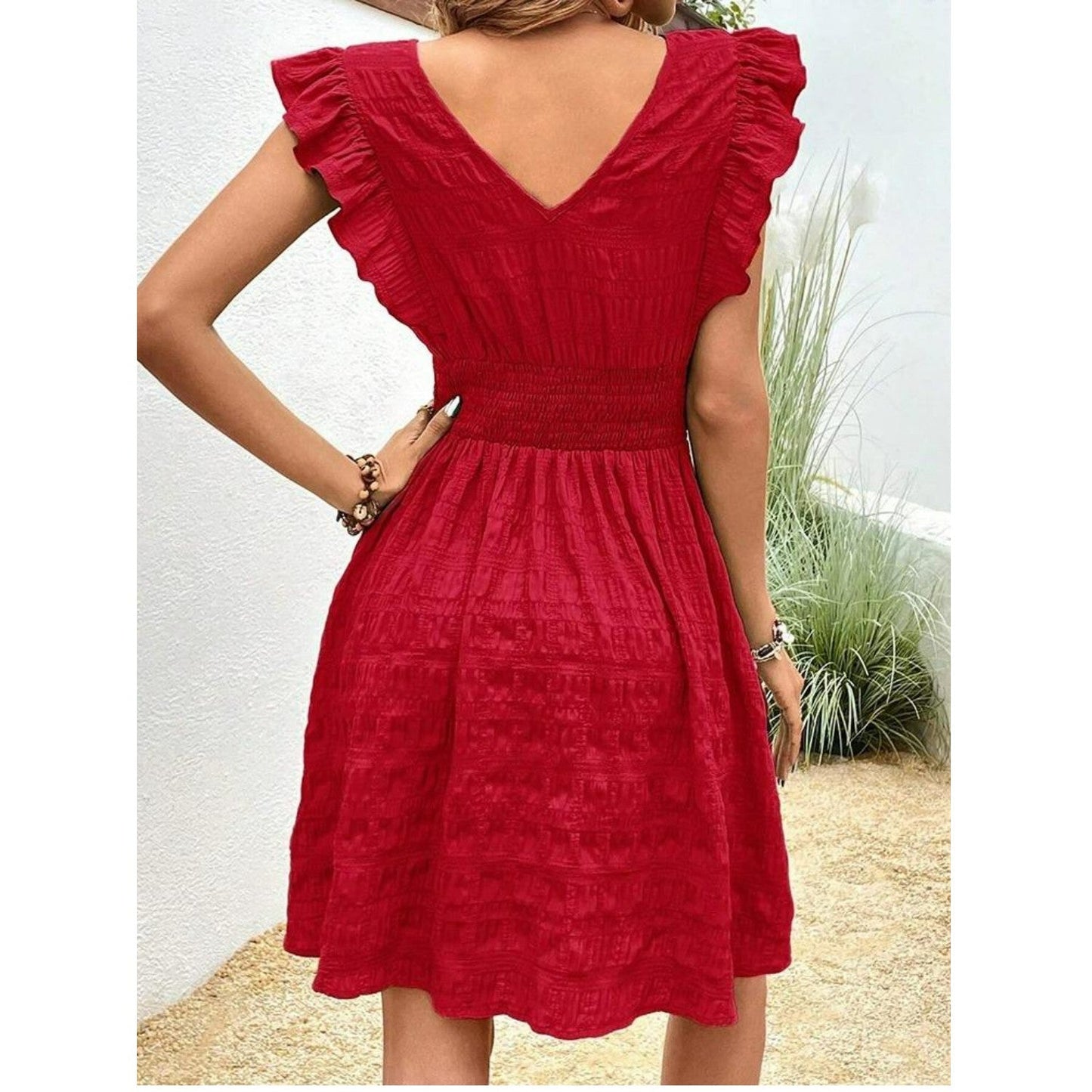 Endora Dress | Ruffled Sleeve Summer Dress