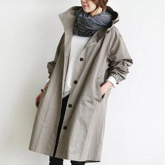 Annie Frakke | Kvinders Oversized Letvægts Trench Coat