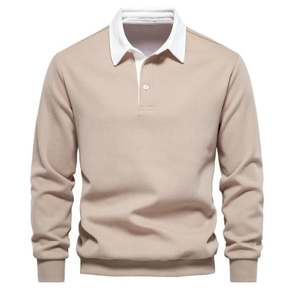 Alexander Sweatshirt | Long-Sleeved Polo Collar Sweatshirt 