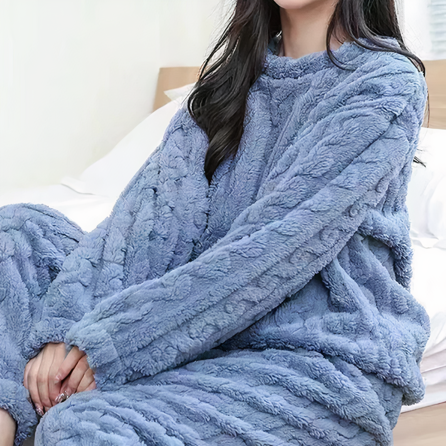 Brisa Loungewear Sæt | Kvinder Ultra-Blød Fleece Pajamassæt