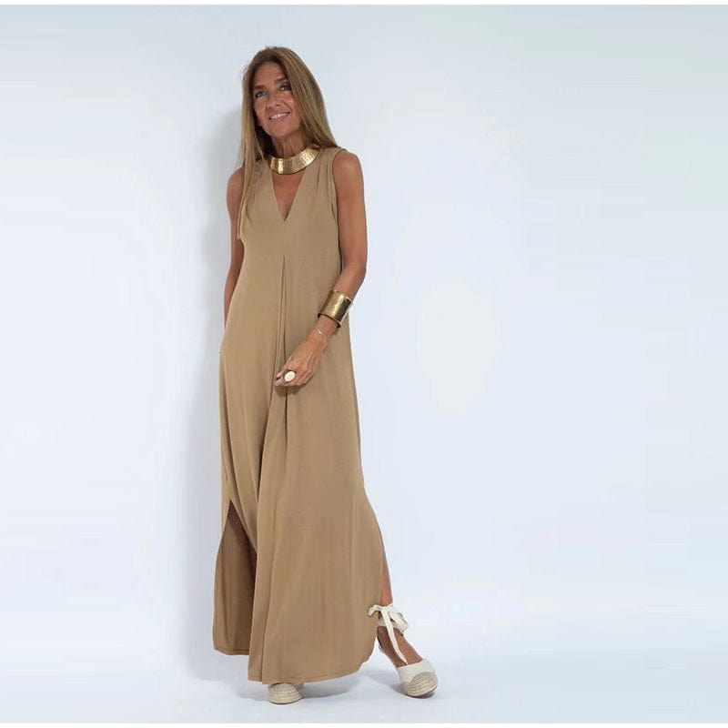 Anala Dress | Elegant Long Dress with Matching Cardigan 