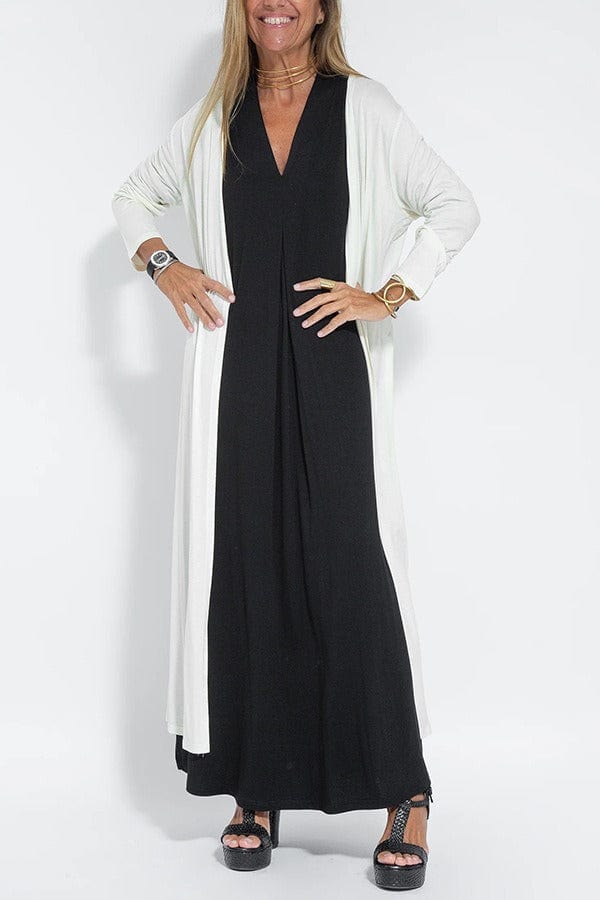 Anala Dress | Elegant Long Dress with Matching Cardigan 