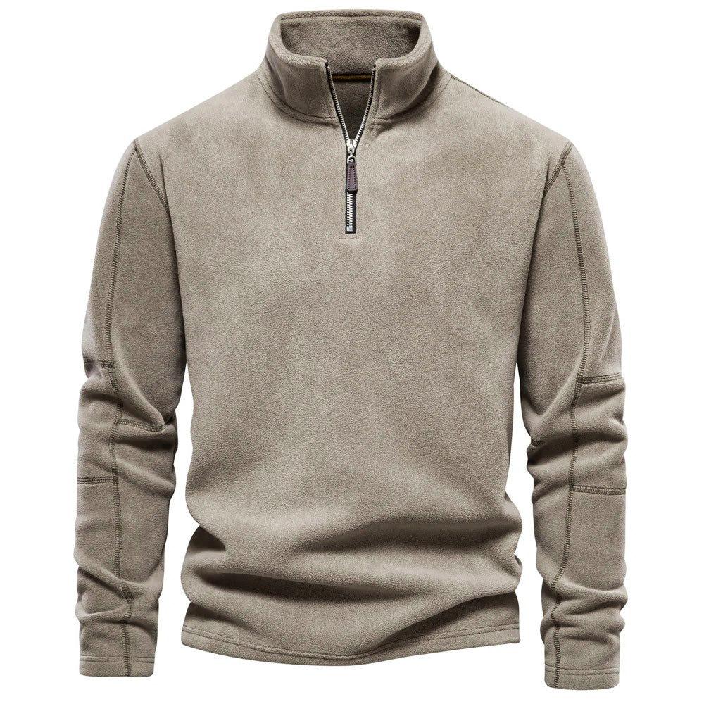 Allen Sweater | Halv Lynlås Fleece Pullover til Mænd