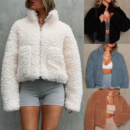 Blossom Jakke | Lady Teddy Sherpa Puffer Jake