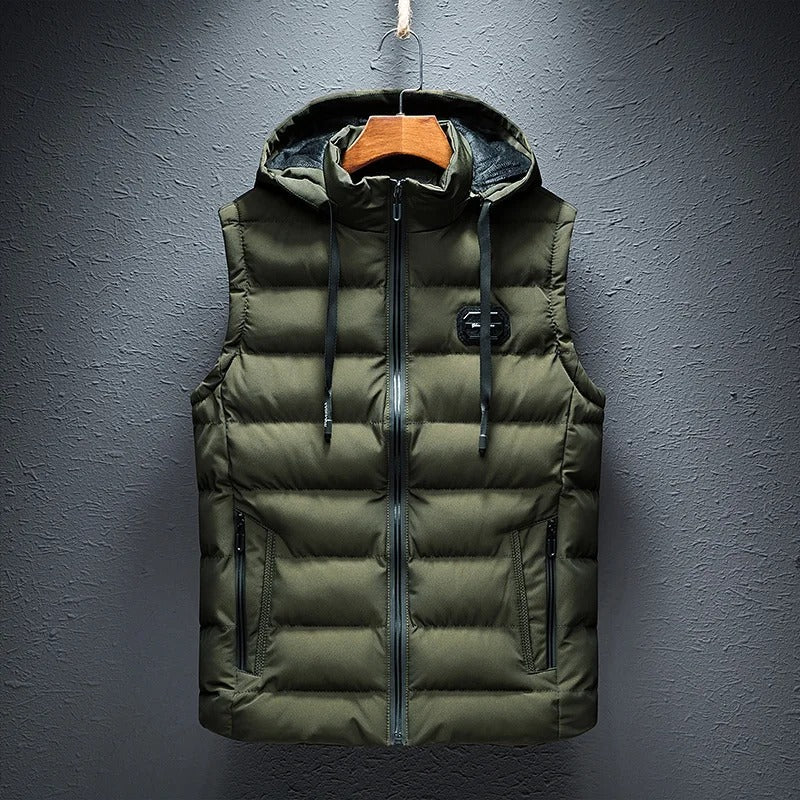 Bob Vest | Herre Puffer Vest with Hætte